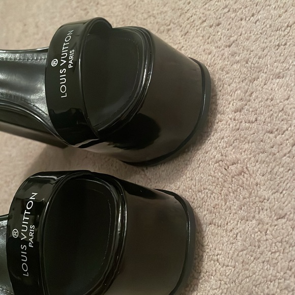 LV Style Platform Sandals LV high heels Patent Louis Vuitton style Fame - Picture 11 of 16
